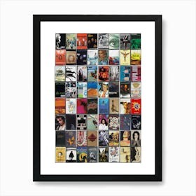 1990s Music Print - Original Cassette Covers Art Print