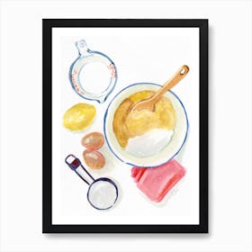 Baking Supplies Art Print