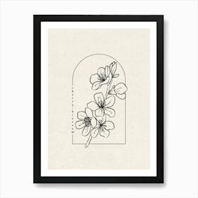 Cherry Blossom Flower Art Print