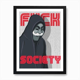 Mr Robot Art Print