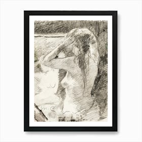 The Coiffure (1891), Mary Cassatt Art Print