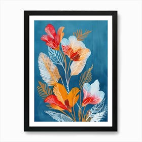 Flowers In A Vase 50 Art Print