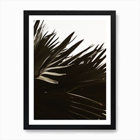 Windy Palm Tree Art Print