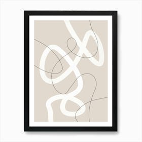 Abstract Minimal Line Art 2 Art Print