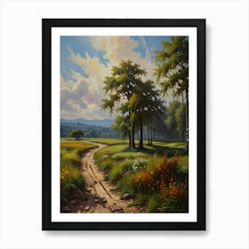 Path in the countryside Art Print