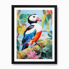 Colourful Bird Painting Bufflehead Art Print