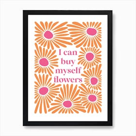 Miley Cyrus Flowers lyrics Art Print