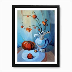 Still Life With Pumpkins Art Print