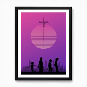 Cowboy Bebop Retrowave Style Art Print