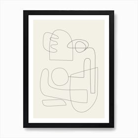 Minimal Abstract Shapes 02 Art Print