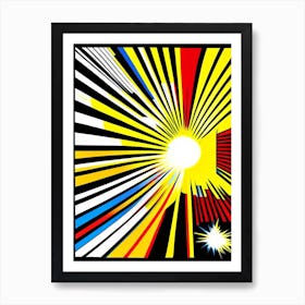 Quasar Bright Comic Space Art Print