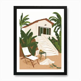 Beach House 3 Art Print