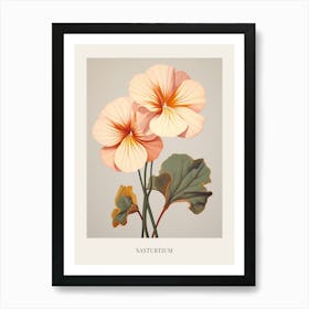 Floral Illustration Nasturtium 1 Poster Art Print