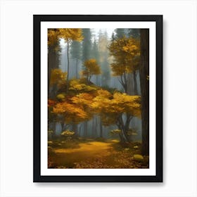 Autumn Forest 73 Art Print
