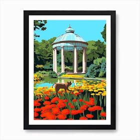 Brooklyn Botanic Garden, Cats Pop Art 2 Art Print