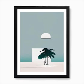 Koh Rong Cambodia Simplistic Tropical Destination Art Print