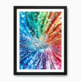 Rainbow Splash Art Print