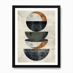 Wiener Bauhaus Mid Century Art Print