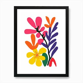 Flowers By Paul Gauguin Art Print