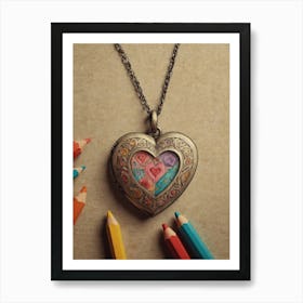 Heart Locket 4 Art Print