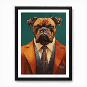 Gangster Dog Boxer 3 Art Print