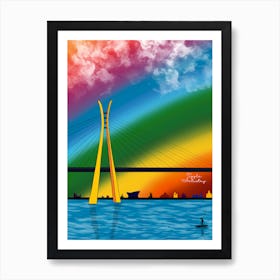 Lagos In Colour Art Print