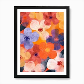 Watercolor Flowers 27 Art Print