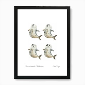 Cute Animals Collection Seal Pup 3 Art Print