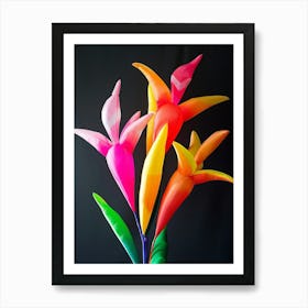 Bright Inflatable Flowers Heliconia 5 Art Print