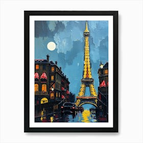 Paris At Night 3 Art Print