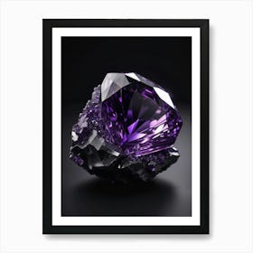 Purple Amethyst Art Print