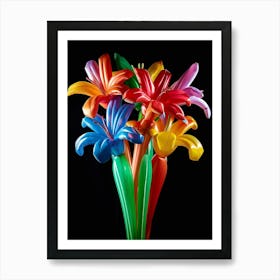 Bright Inflatable Flowers Kangaroo Paw 1 Art Print