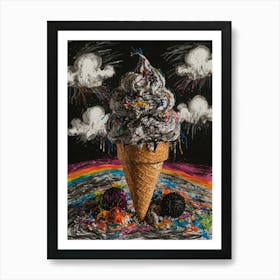 Ice Cream Cone Art Print