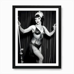 1920's Burlesque Dancer ~Reimagined 116 Art Print