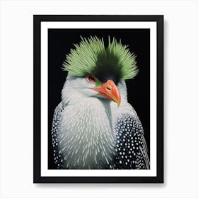 Ohara Koson Inspired Bird Painting Crested Caracara 2 Art Print