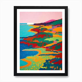 Dunsborough Beach, Australia Hockney Style Art Print