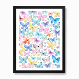 Butterflies In Bloom Art Print Art Print