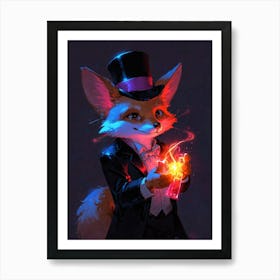 Magician Fox Art Print