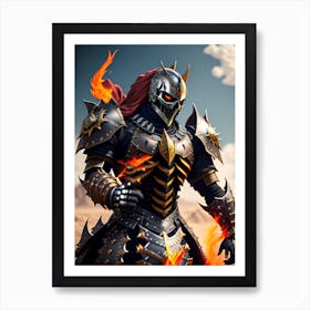 Knight In Armor 1 Art Print