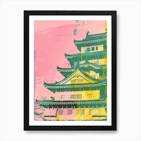 Himeji Japan Duotone Silkscreen 6 Art Print