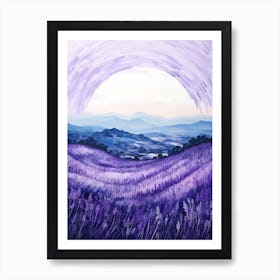 Lavender Field 4 Art Print