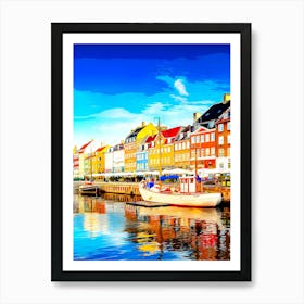 Nyvatn Canal In Copenhagen Art Print