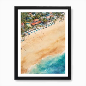 Beach Scene 1 Art Print