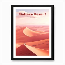 Sahara Desert Egypt Dune Travel Art Art Print