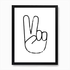 Peace Sign Art Print