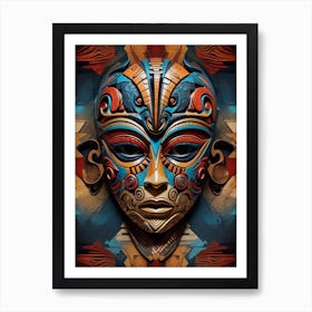 Mask Of The Gods 1 Art Print