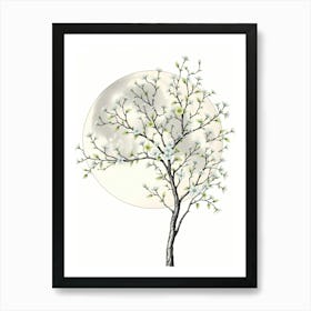 Full Moon Tree 1 Art Print