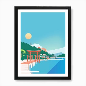 Ise Japan 1 Colourful Illustration Art Print