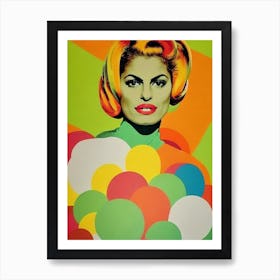 Eva Mendes Colourful Pop Movies Art Movies Art Print