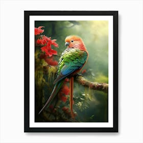 Rainforest Rhapsody: Quetzal Bird Poster Art Print